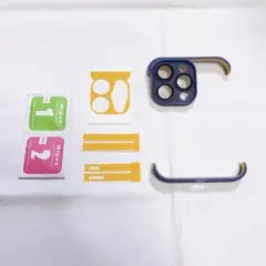 フレームレス シリコン バンパー iPhone 14 Pro Max 濃い紫