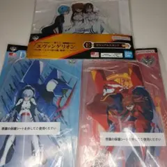 エヴァンゲリオン　大型 ビジュアルスタンド 3枚組 アスカ、レイ、集合