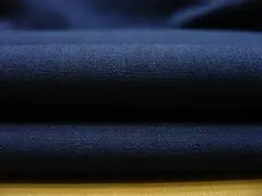 A586・綿麻混・無地・紺3m・ネップ加工