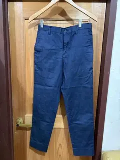 GLOBAL WORK アーバン スラックス デニム スラックス ネイビー