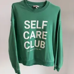 H&M SELF CARE CLUB スウェット グリーン Mのサムネイル