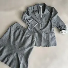 ESPRIT MUR グレー スカートスーツ ジャケット11号 スカート13号