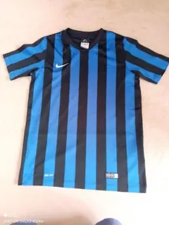 【美品】Nikeナイキ DRI-FIT サッカーシャツ ロイヤルブルー/ブラック