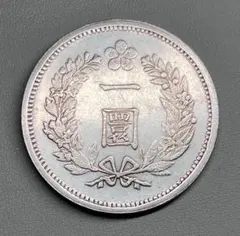 銀貨 一圓 明治二十三年 大日本 硬貨 古銭 コイン 竜 蔵品 近代貨幣
