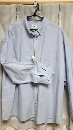 H&M ライトブルー リラックスフィット シャツ