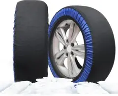 タイヤチェーン 布製 非金属 スノーソックス 布チェーン M 滑り止め 取り付け