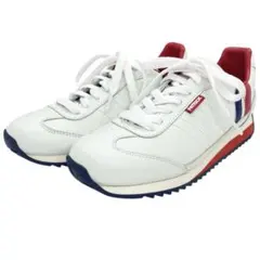 PATRICK パトリック マラソン 24cm 38 レザー 白 トリコロール