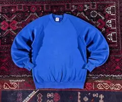 h*す様 JERZEES 90's アメリカ製 プレーン スウェット ブルー L