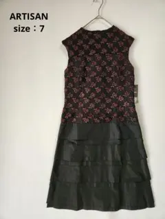 【タグ付】artisan ミニドレス　チュールワンピース　ブラック　オケージョン