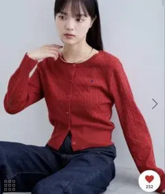 VIS 2024年 POLO ニット ケーブル カーディガン