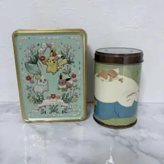 【美品セット✨】ポケモン エンボス缶のみ※中身なし　２セット