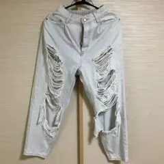 WEGO ダメージデニムパンツ　サイズS