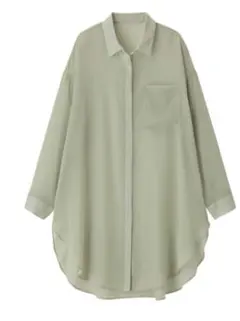 シアーブラウス グリーン