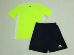 160 イエロー ネイビー アディダス Tシャツ ハーフパンツ セット