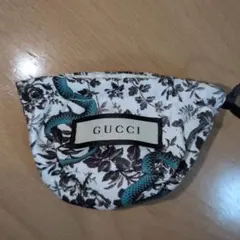 GUCCI 巾着 ポーチ スネーク フローラルのサムネイル