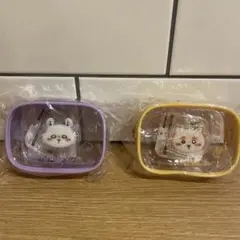 モモンガ　シーサー　ちいかわクリアポーチ 2色セット