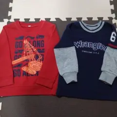 100cm Wrangler 乗り物プリント トレーナー おまとめ