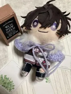 にじパペット　にじぬい　にじぱぺ　ぬい服　ファー付き　ポンチョ　紫色担当