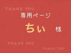 ちぃ様専用ページです。