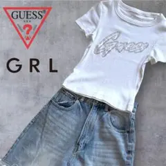 GUESS✖️GRL コーデセット まとめ売り リブTシャツ スリットデニムワイド