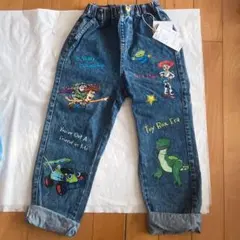 新品未使用　しまむら　120㎝　デニム　ディズニー　トイストーリー　長ズボン