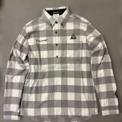 le coq sportif ゴルフ用シャツ M チェック柄