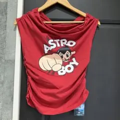 【新品未使用】鉄腕アトム 半袖赤トップス レディースMサイズ