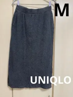 UNIQLO レディース　タイトスカート　 グレー スリット入り　M