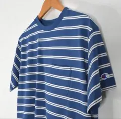 Champion ストライプ柄 Tシャツ Mサイズ