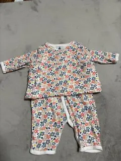 【2点set】プチバトーベビーロンパース ベスト 6m67cm