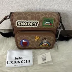 COACH スヌーピー ショルダーバッグユニセックススヌーピー 限定版