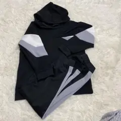 セットアップ 黒×グレーS