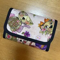 新柄 長財布 やりくり財布 ハンドメイド ミニ財布 ハンドメイド - メルカリ