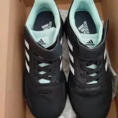 adidas キッズ スニーカー ブラック ミントグリーンのサムネイル