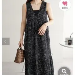 DISCOAT ジャガードヨウリュウワンピース ドット