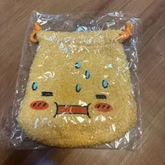 しずくちゃん　もこもこ巾着ポーチ　アセオ君
