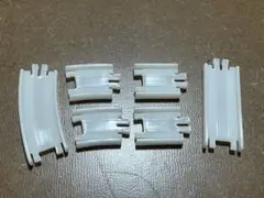 カプセルプラレール　特殊レールセット　６枚 ホワイト　白