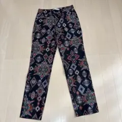 ZARA パンツ XS 黒系・多色柄