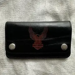 こ*つ様 Harley-Davidson ブラックレザー長財布 楽天市場】ハーレーダビッドソン メンズ エンボス ＃1 レザー（本革