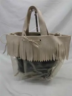 MINNETONKA フリンジクリアトートバッグ ベージュ系のサムネイル