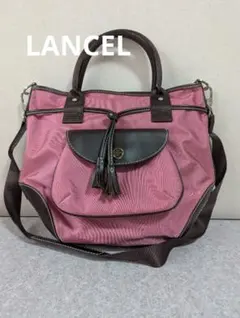 LANCELピンク トートバッグ　美品のサムネイル