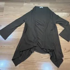 美品 カーディガン ブラウン フレア袖 M