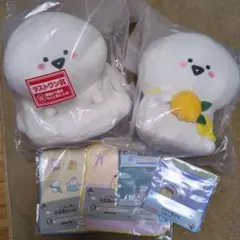 お文具といっしょ ラストワン　ぬいぐるみ　ジッパーバッグ　ハンドタオル 6点