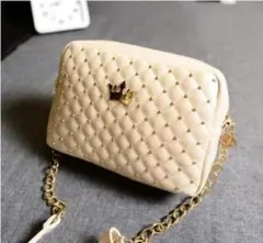 白 ミニバッグ ショルダーバッグ チェーン BAG クラッチバッグ