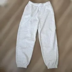 GU ヘビーウェイトスウェットワイドイージーパンツ　S ライトグレー