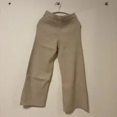 Alma Design リブニットパンツ ベージュ 新品