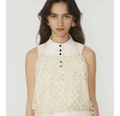 即*す様 HYEON ヘヨン cotton candy blouse white | Mercari