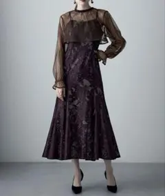 etoll. 3way シフォンボレロ&レースキャミドレス