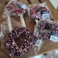商品☆未開封　4点セット　ミニ　クリスマスリース