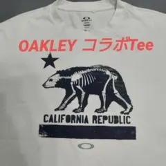 OAKLEY オークリー 熊プリントT XL カリフォルニアリパブリック 白
